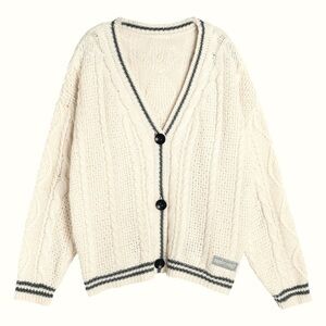 Taylor Swift Cardigan White Folklore Cardigan Sweater V Neck Shoptown Boutique